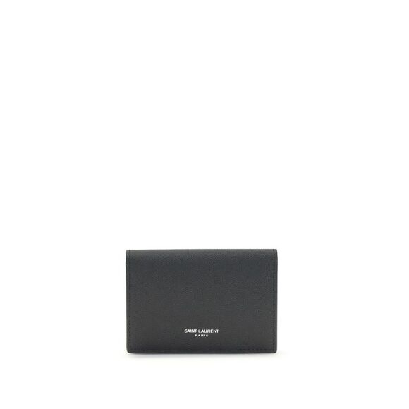 Saint Laurent Black Calf Leather Bos Taurus Men's Wallet